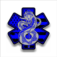 EMS Star of Life EMT Paramedic Medic American Flag Sticker Decal